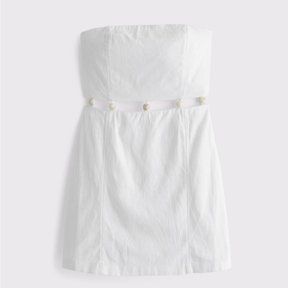 Abercrombie & Fitch Beaded Strapless Mini Dress